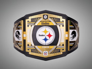 Pittsburgh Steelers WWE Belt featuring NFL Championship Legacy Title design.