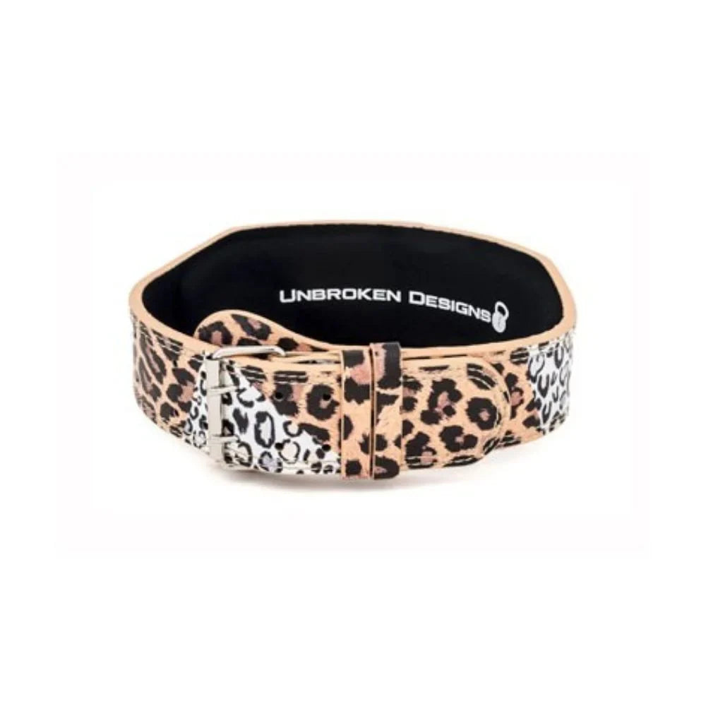 Leopard Printed Weight Lifting Belt For Women - 7mm