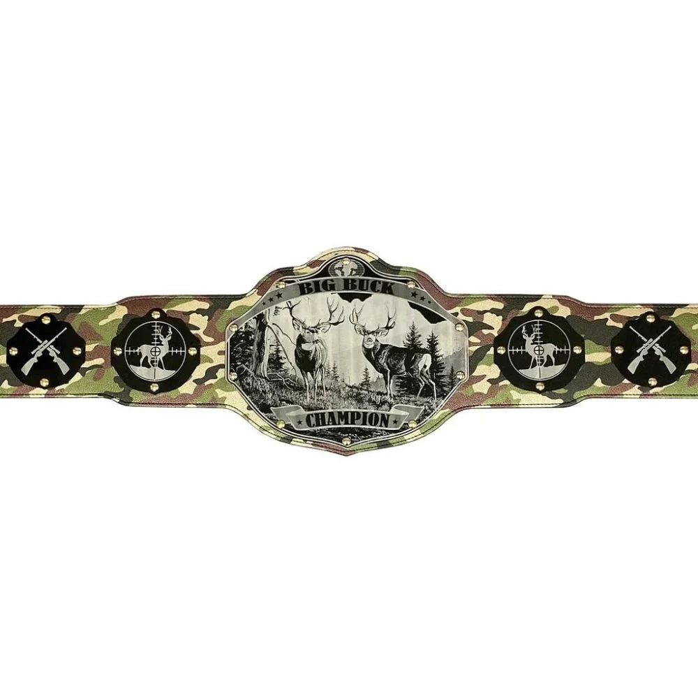 Deer Hunting Championship Belt – Premium Leather Trophy Belt for Hunters