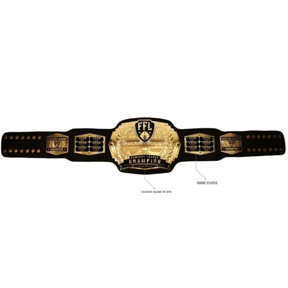 Fantasy Football Championship Belt – Premium Customizable Trophy for Winners