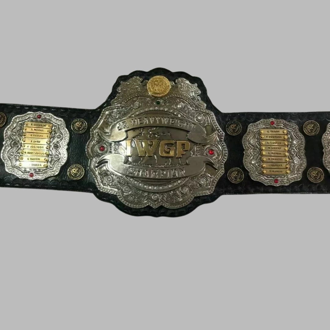 IWGP JR Global Heavyweight Championship Belt With Silver Plates