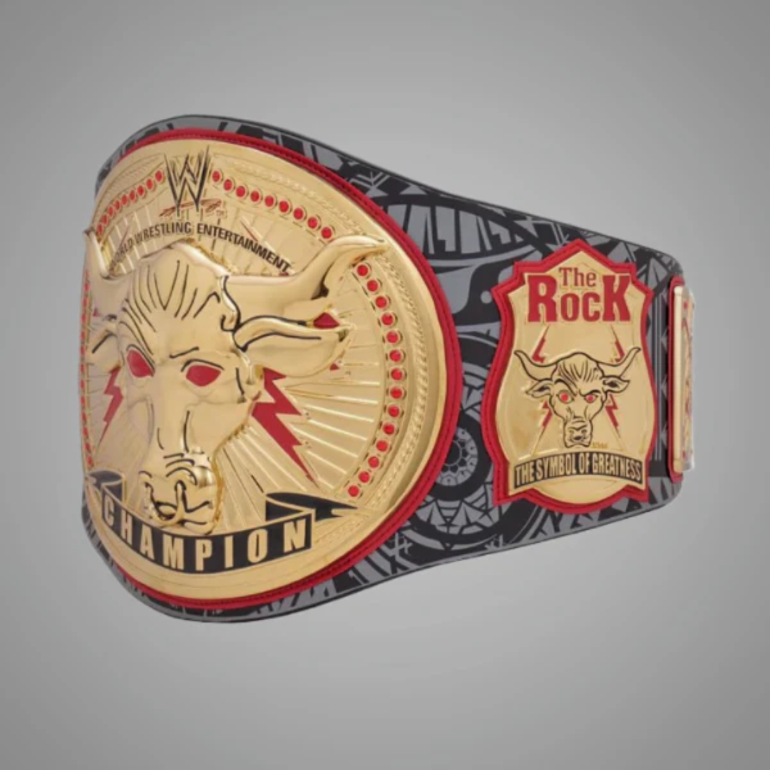 The Rock Brahma Bull Championship Title Belt