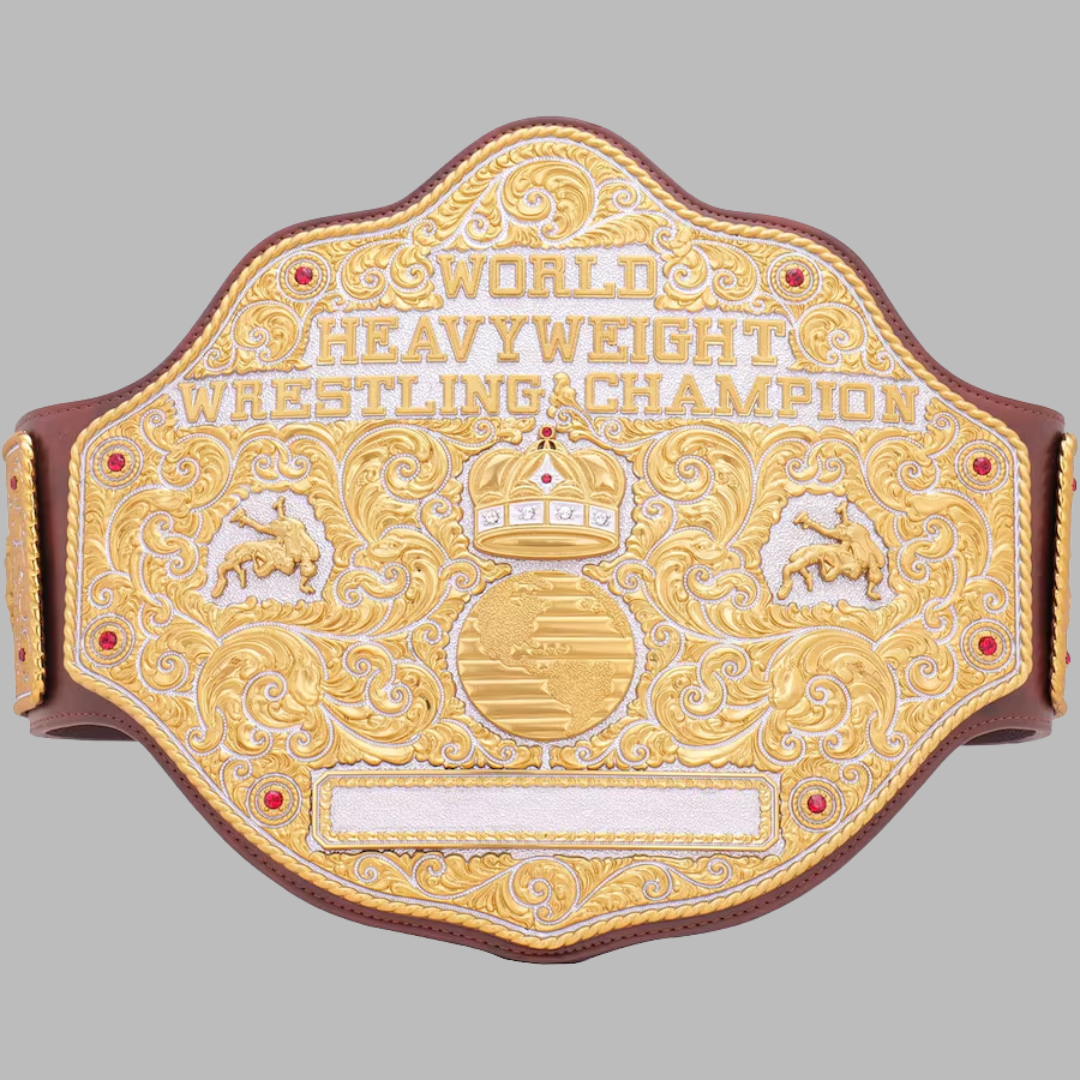 WWE Big Gold World Heavyweight Wrestling Champion Belt