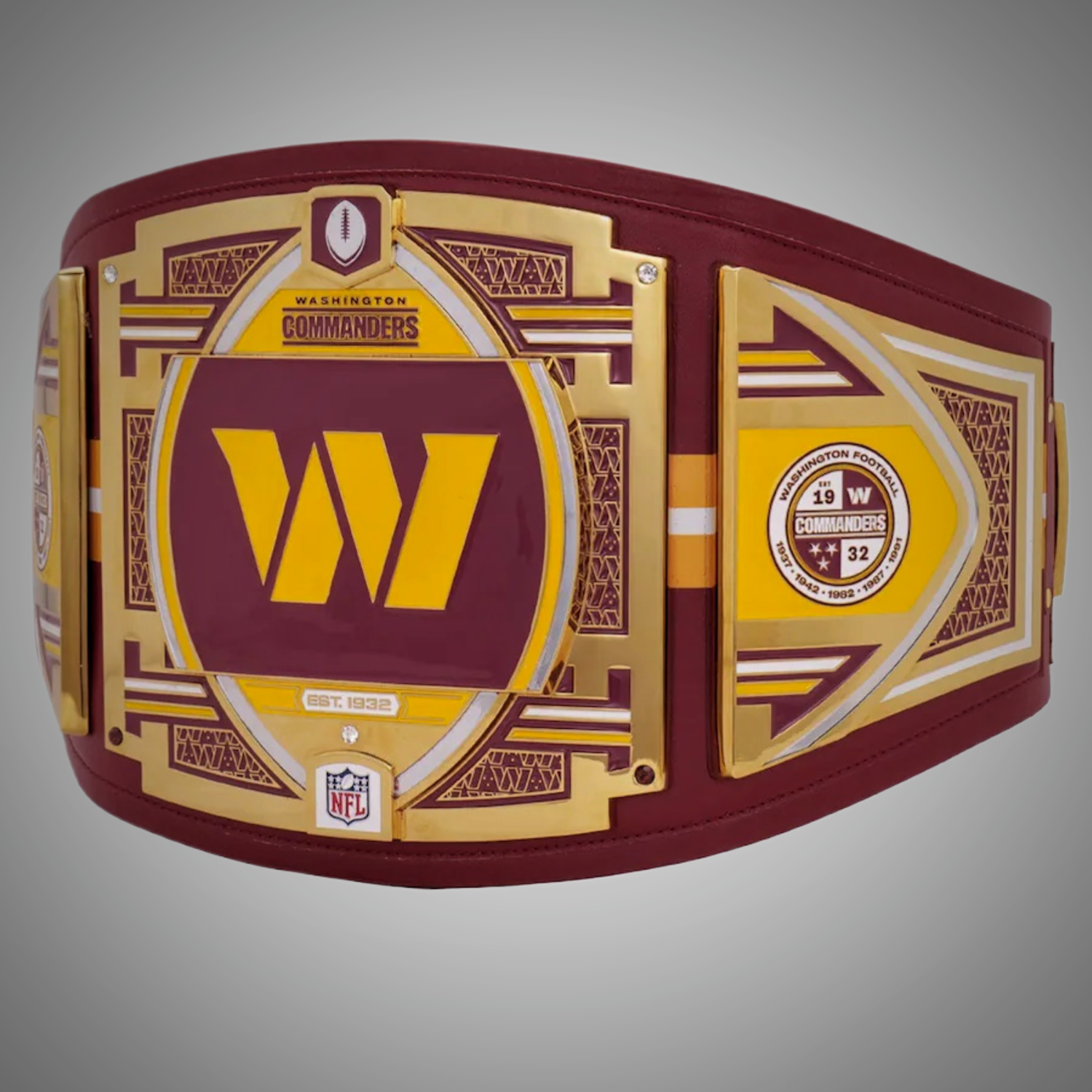 NFL Legacy Title belt designed for Washington Commanders fans.