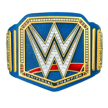 WWE Universal Championship Belt - High-Quality Wrestling Title With Blue Hue