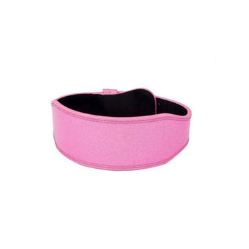 Pink Sparkly Weight Lifting Belt - Genuine Leather