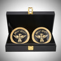 WWE championship title box set featuring Bray Wyatt side plates.
