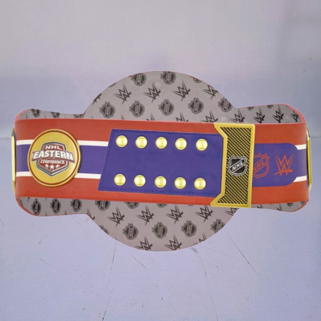 WWE-style championship belt customized for Montreal Canadiens fans, blending hockey and wrestling traditions.