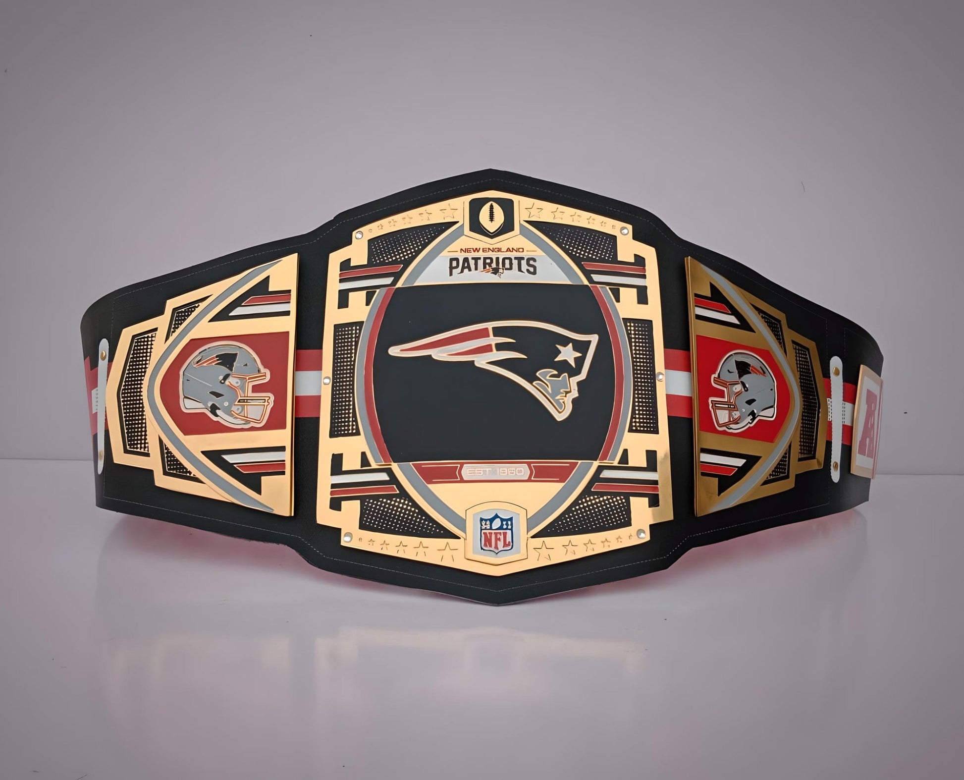 Ultimate fan collectible – New England Patriots WWE Championship Legacy Edition belt.