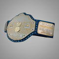Close-up of Ric Flair WWE Signature Belt, collectible edition.