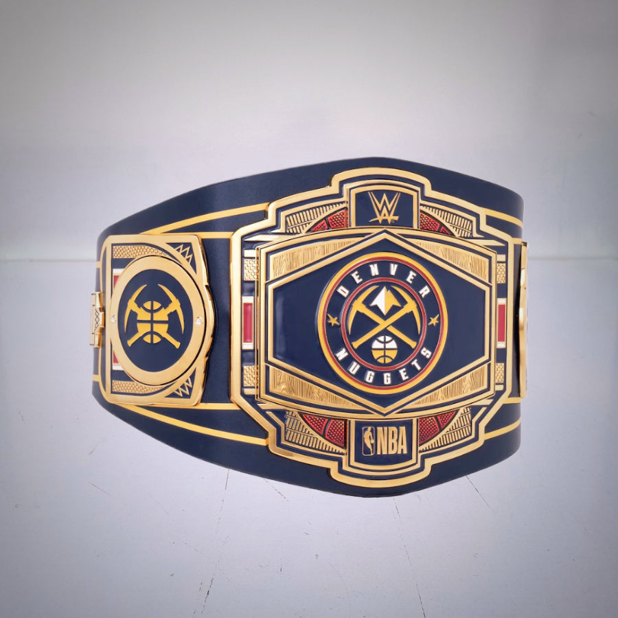 Denver Nuggets WWE Legacy Title, combining basketball pride and WWE legacy.