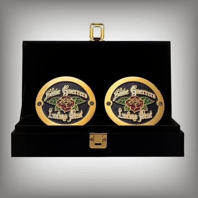 WWE championship box set featuring Eddie Guerrero side plates