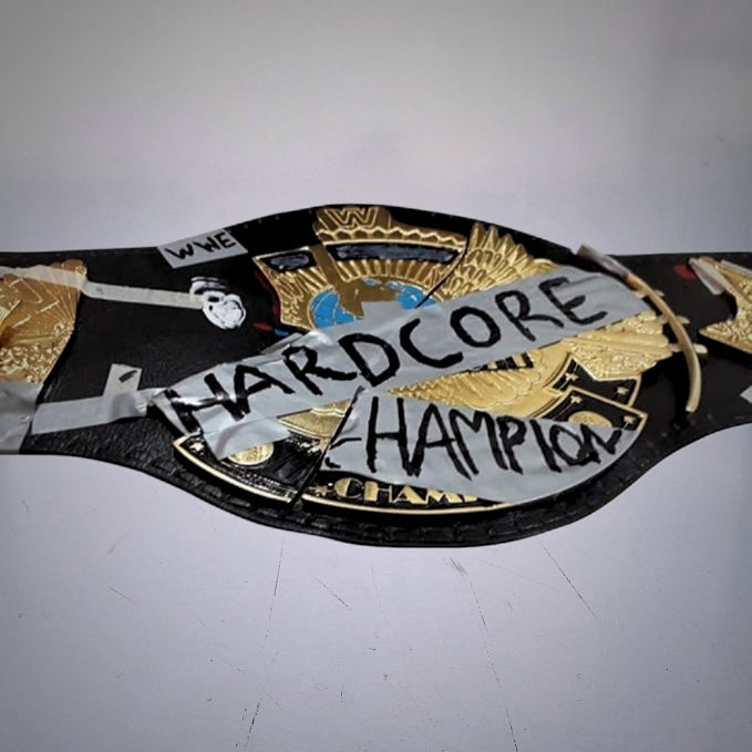 WWE Hardcore Championship Belt with rugged collector’s design.
