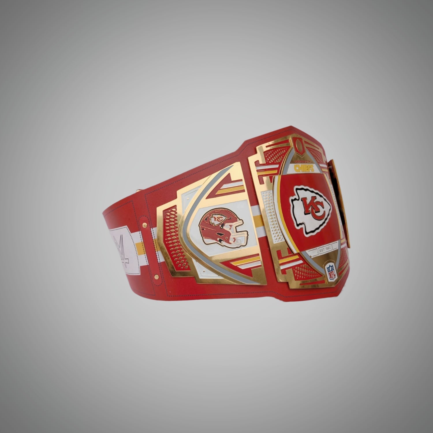 NFL and WWE legacy title belt designed for Kansas City Chiefs fans