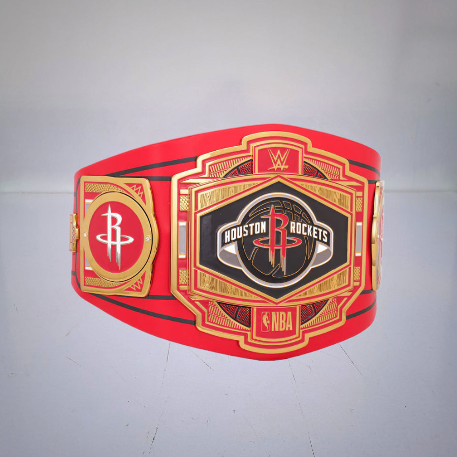 Houston Rockets WWE-style NBA Championship Belt for fans.