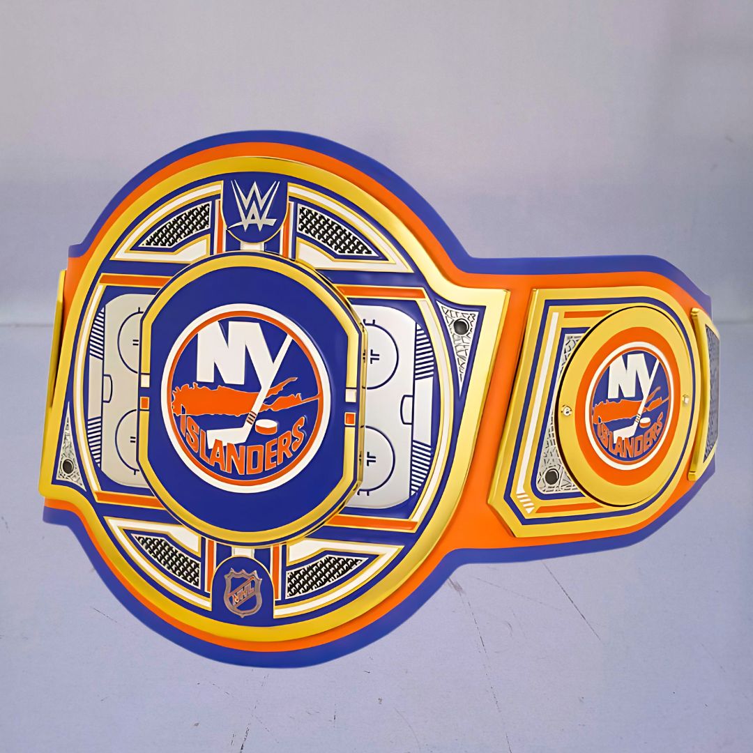 New York Islanders Championship Belt with intricate design, representing the team's rich legacy.