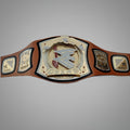 Close-up of John Cena Signature Series Belt with custom options.