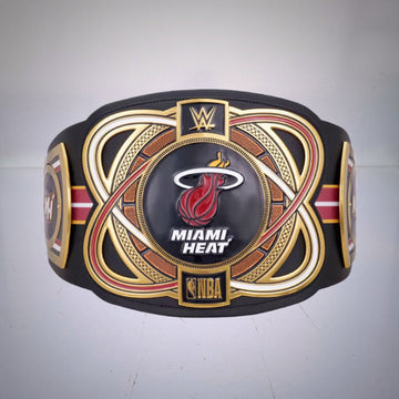 Miami Heat WWE NBA Legacy Championship Belt, a blend of basketball and wrestling pride.