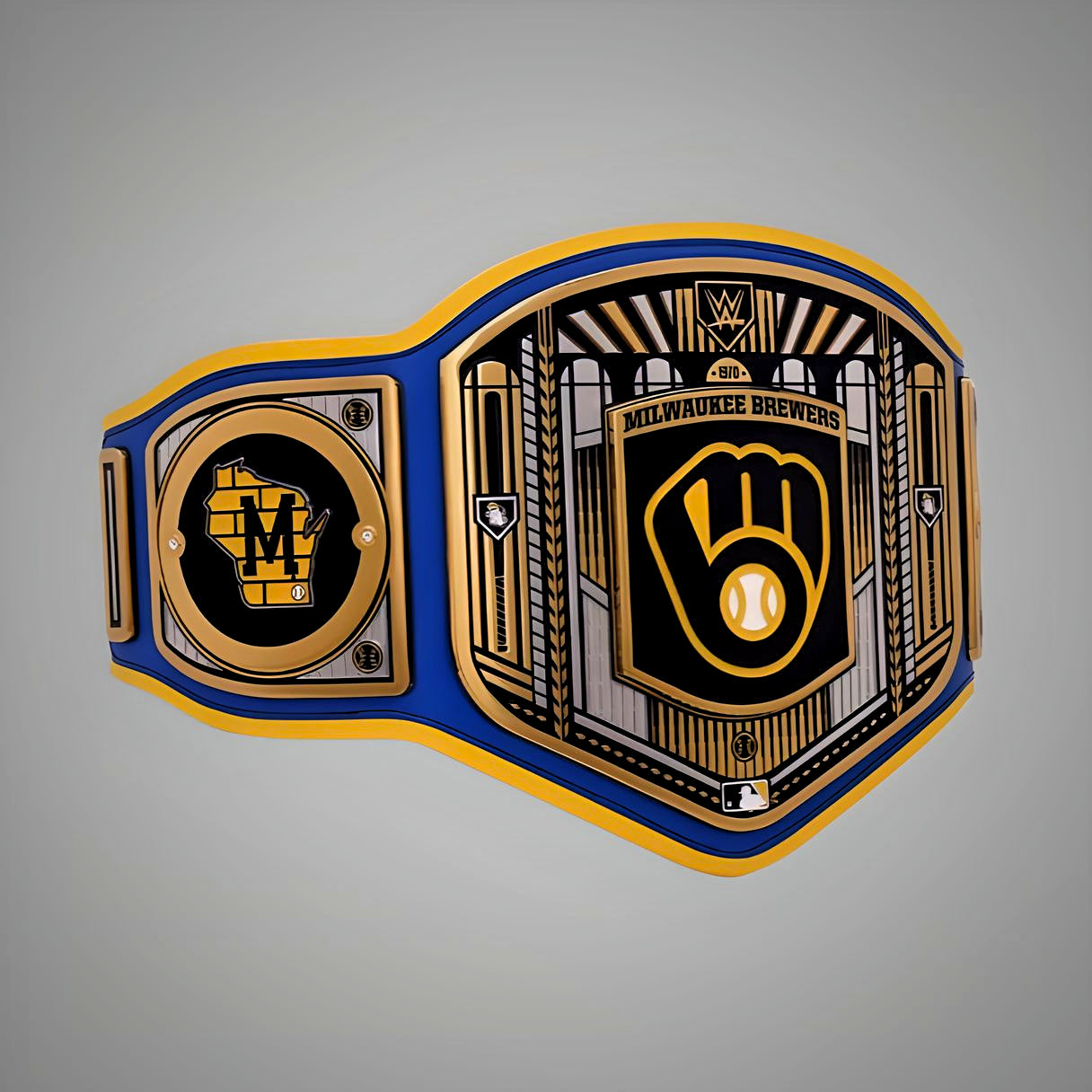 Customizable Milwaukee Brewers WWE MLB Legacy Championship Belt