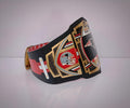 Exclusive New England Patriots championship belt combining WWE and NFL styles.