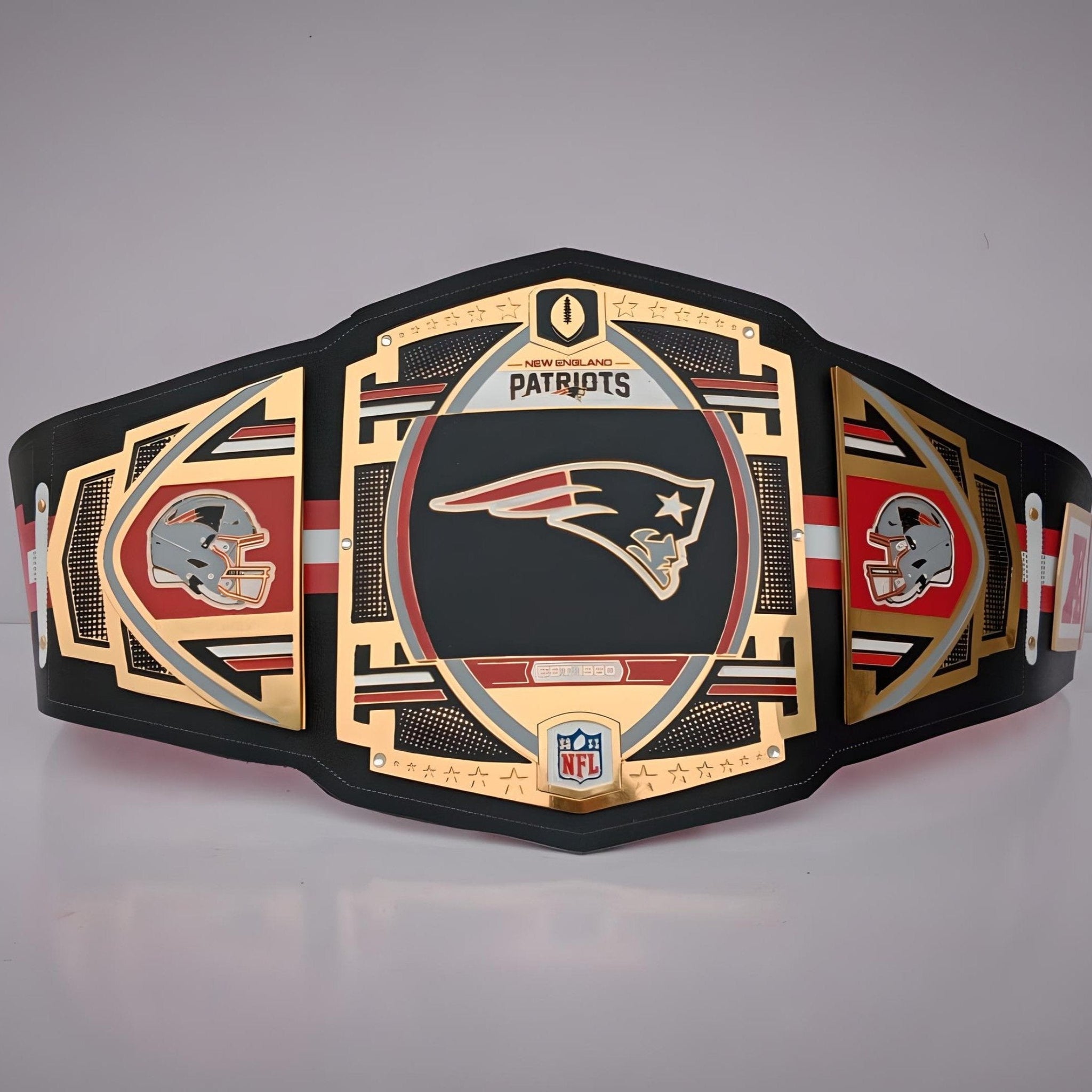 New England Patriots WWE Belt featuring Championship Legacy Edition design.