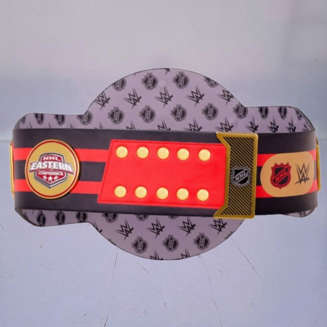 WWE-style championship belt customized for Ottawa Senators fans, blending hockey and wrestling traditions.