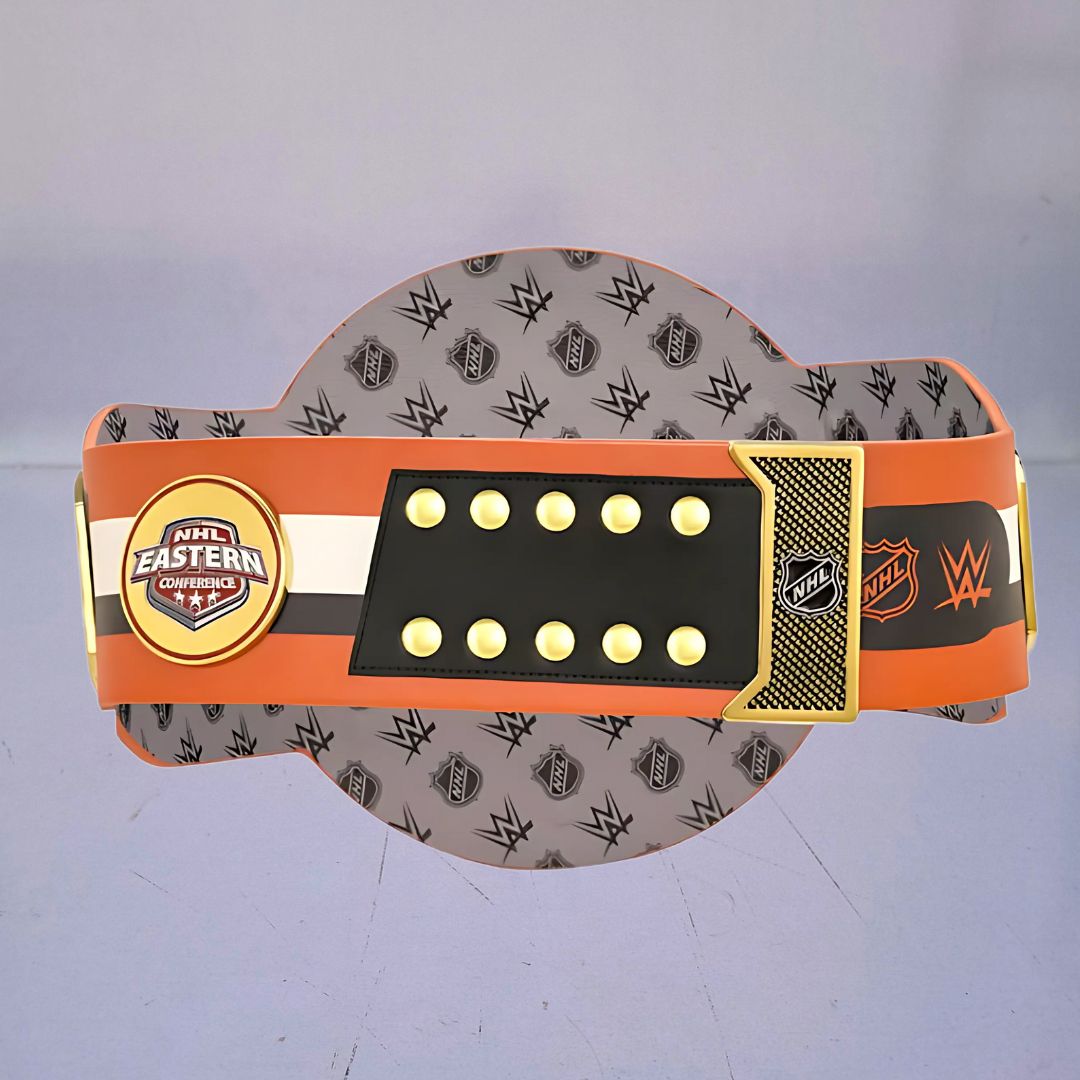WWE-style championship belt customized for Philadelphia Flyers fans, blending hockey and wrestling traditions.