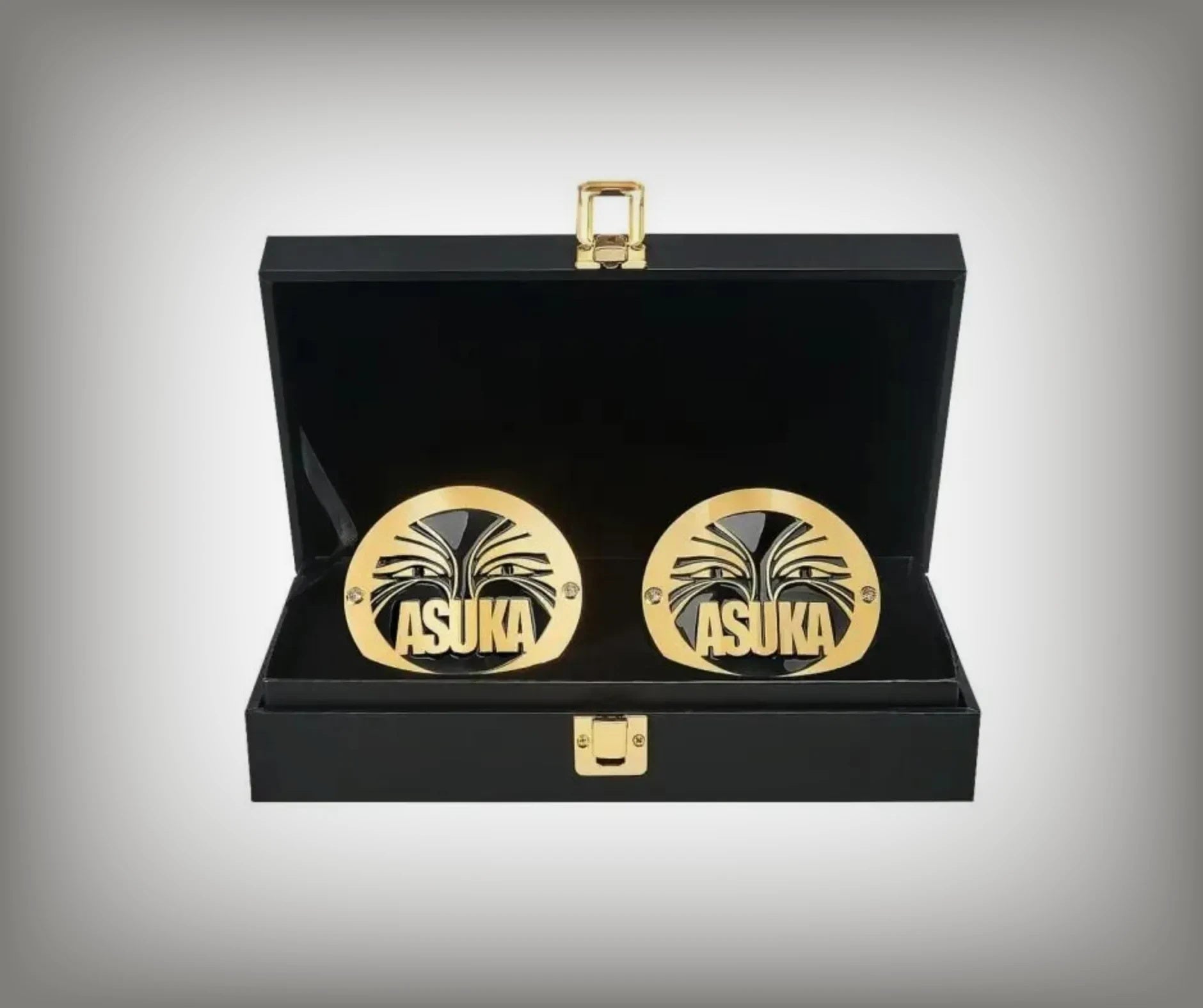 WWE Asuka Side Plates Championship Title Box Set