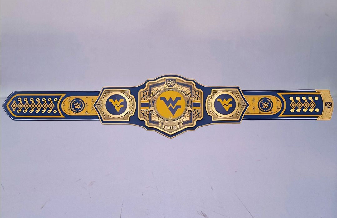 Ultimate fan collectible – West Virginia Mountaineers WWE Legacy Title belt.