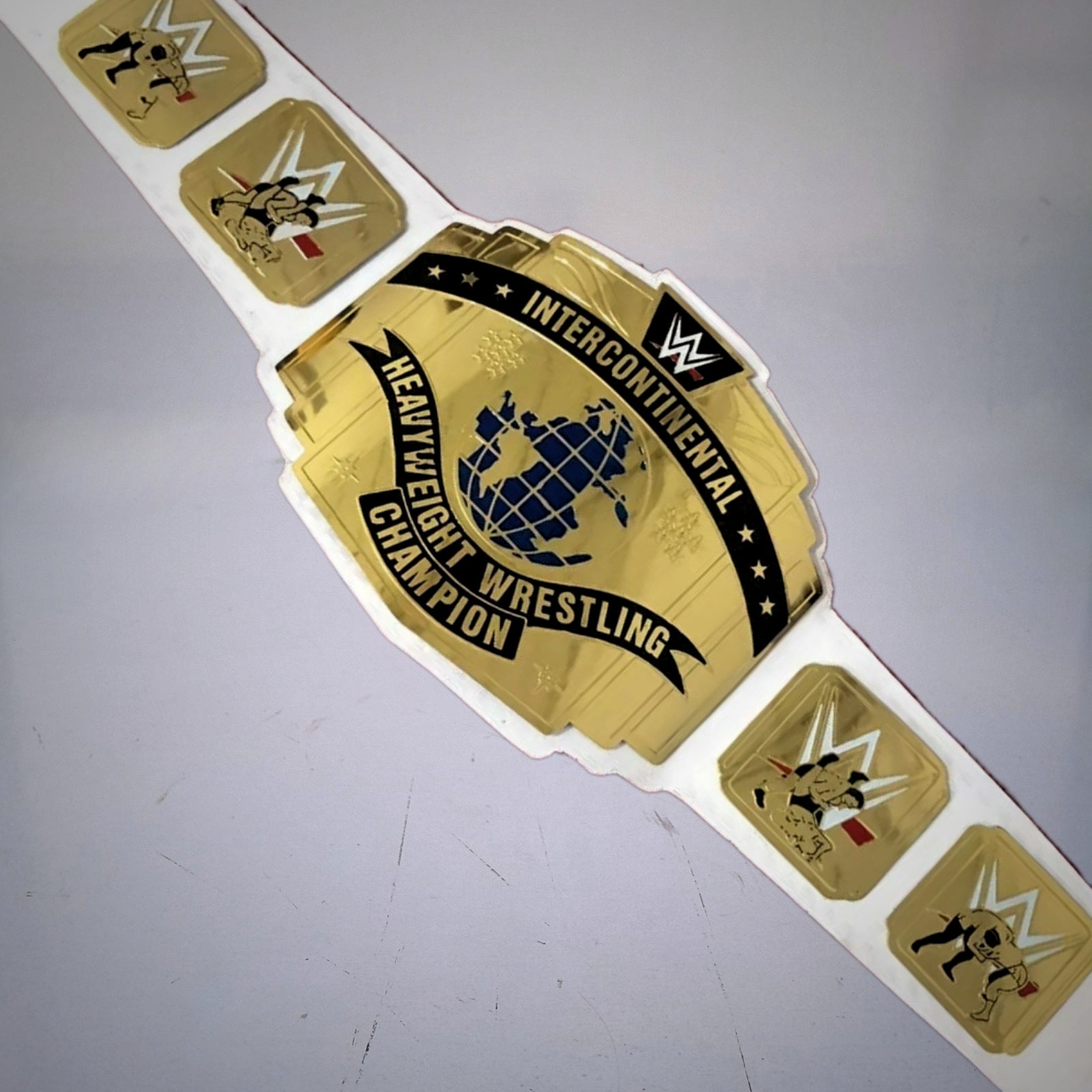 Classic Collector's Title WWE White Intercontinental Belt.