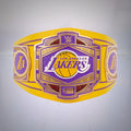 WWE Los Angeles Lakers NBA Legacy Championship Belt showcasing basketball and wrestling pride.