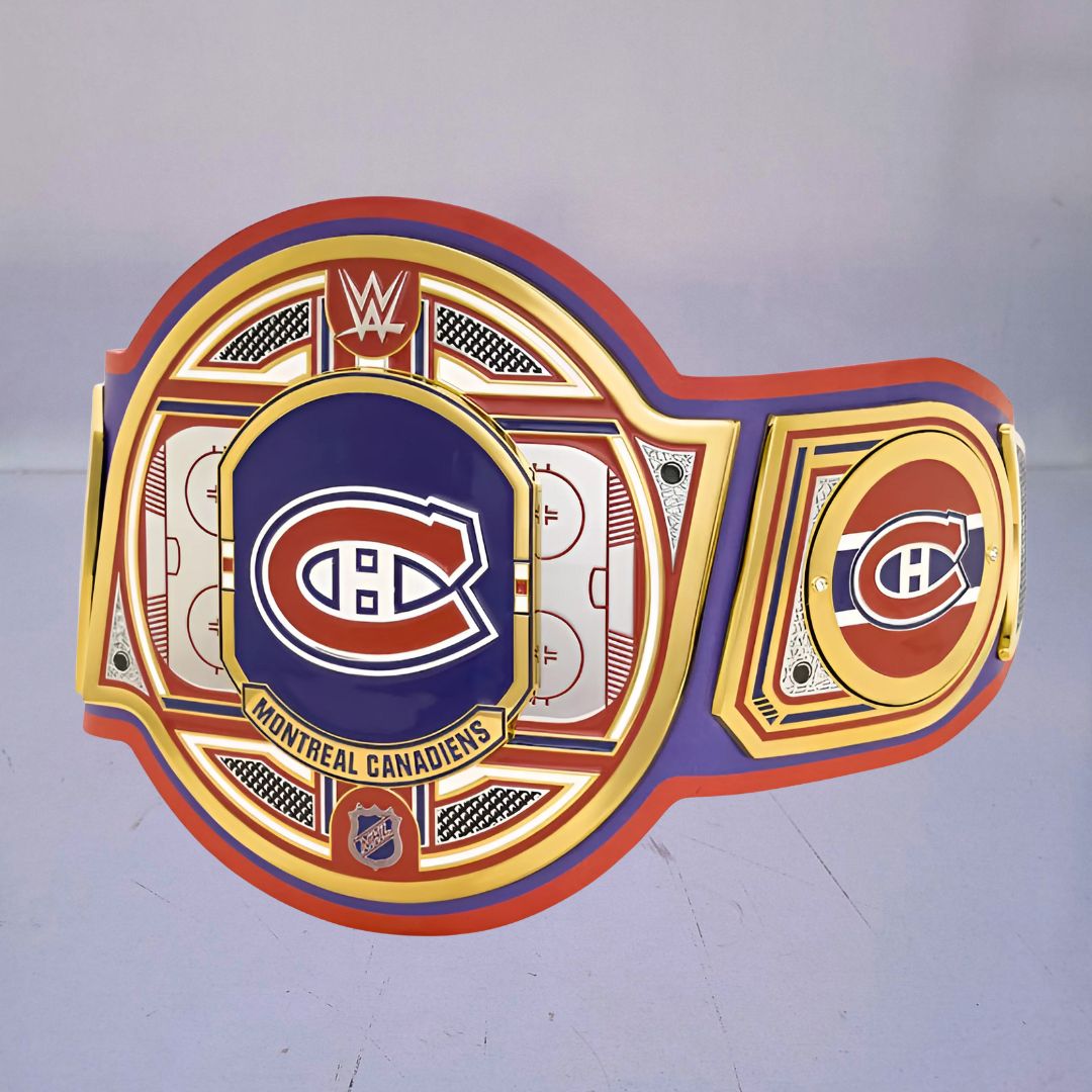 Montreal Canadiens Championship Belt with intricate design, representing the team's rich legacy.