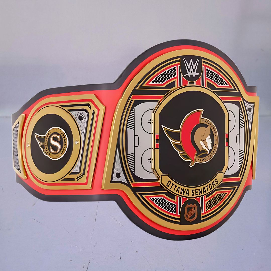 Ottawa Senators Championship Belt with intricate design, representing the team's legacy.
