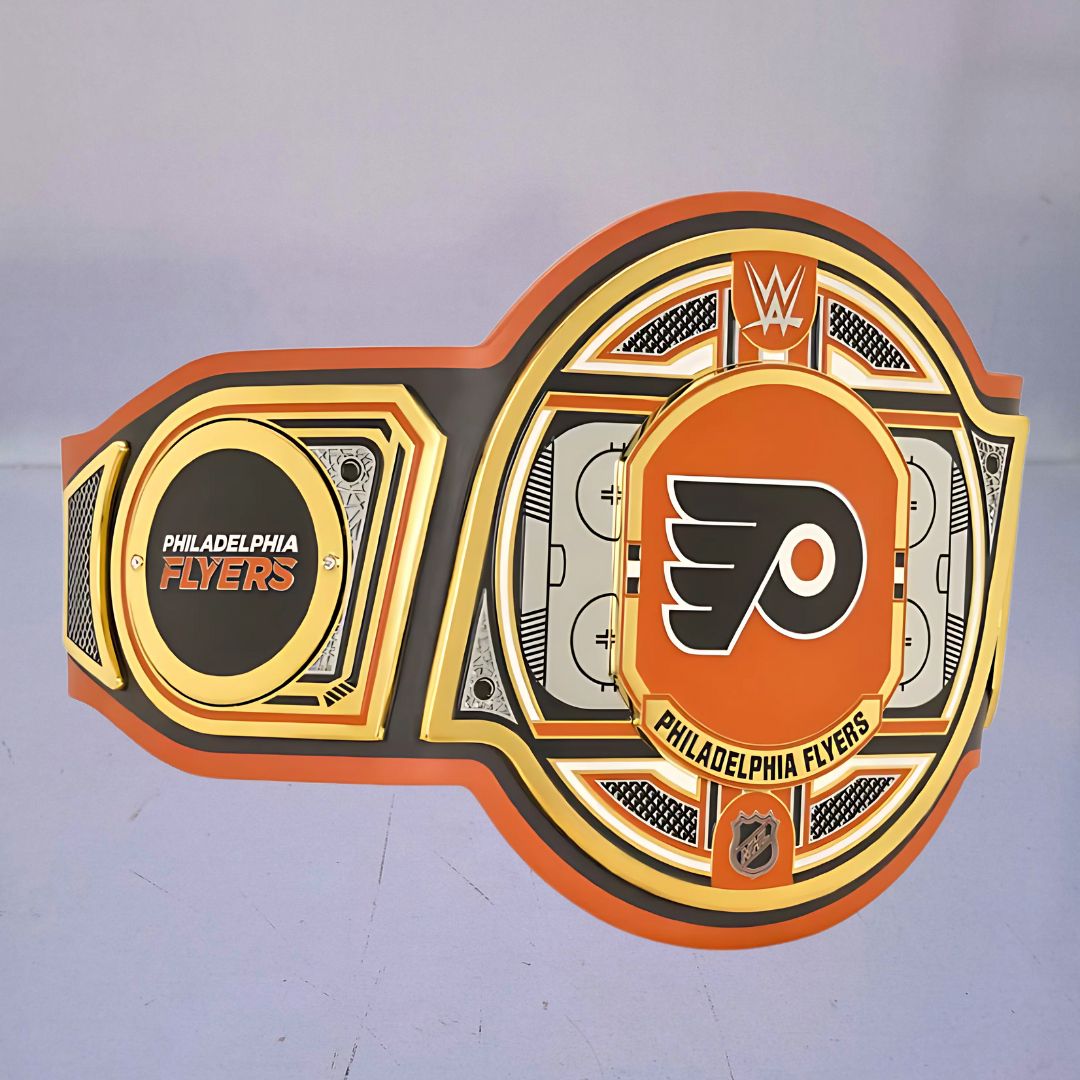 Philadelphia Flyers Championship Belt with orange and black accents, symbolizing the team’s pride.
