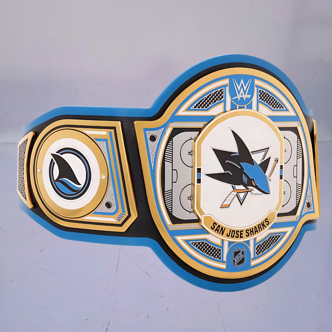 San Jose Sharks Championship Belt with intricate design, representing the team's legacy.