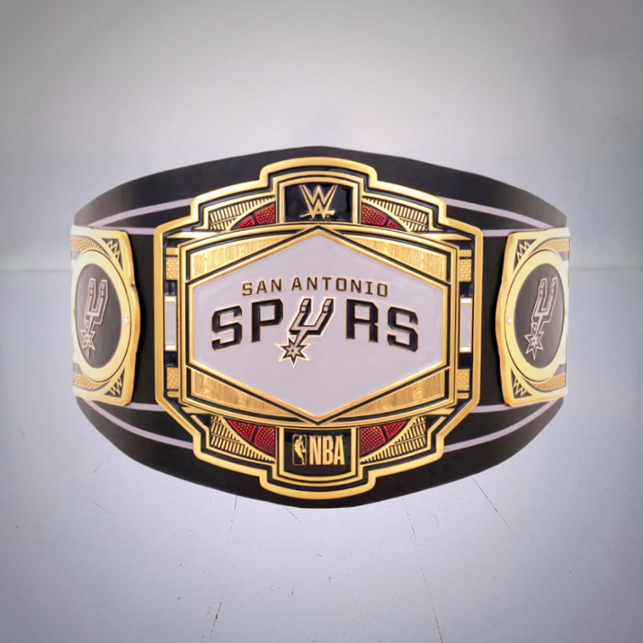 WWE San Antonio Spurs NBA Legacy Championship Belt honoring the team's basketball legacy.