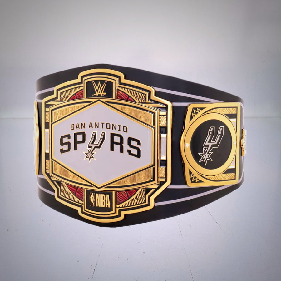 WWE Legacy Championship Title featuring the San Antonio Spurs iconic design.